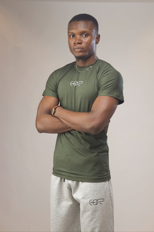 MILITARY GREEN TEE